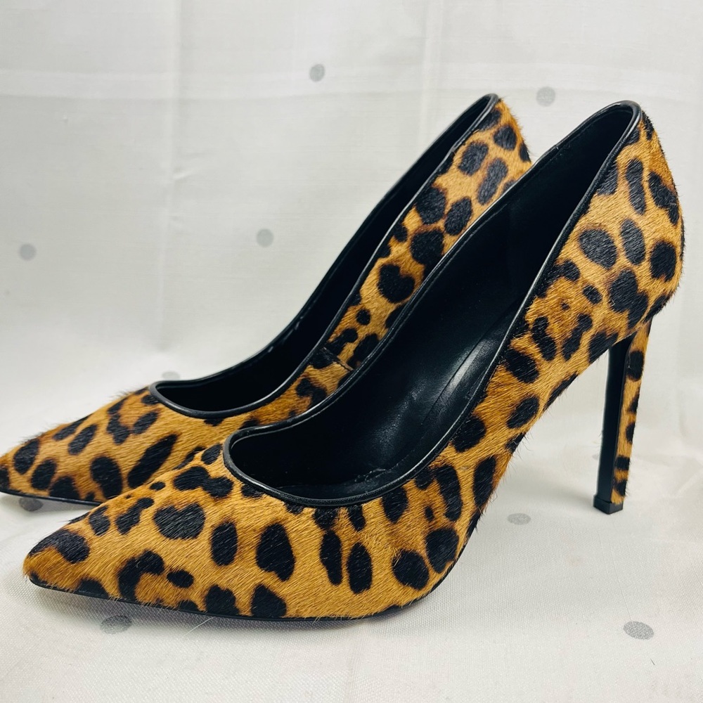 Nine West Furry Leopard Dress Pumps